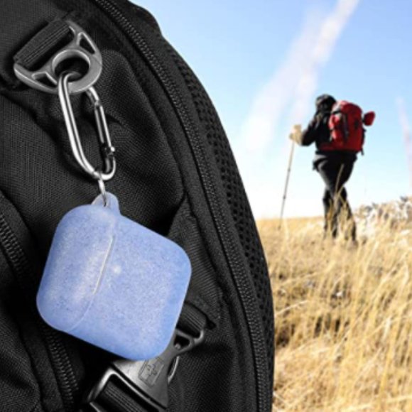 AirPods Case Cover with Keychain - Bling red/blue - Picture 13 of 14